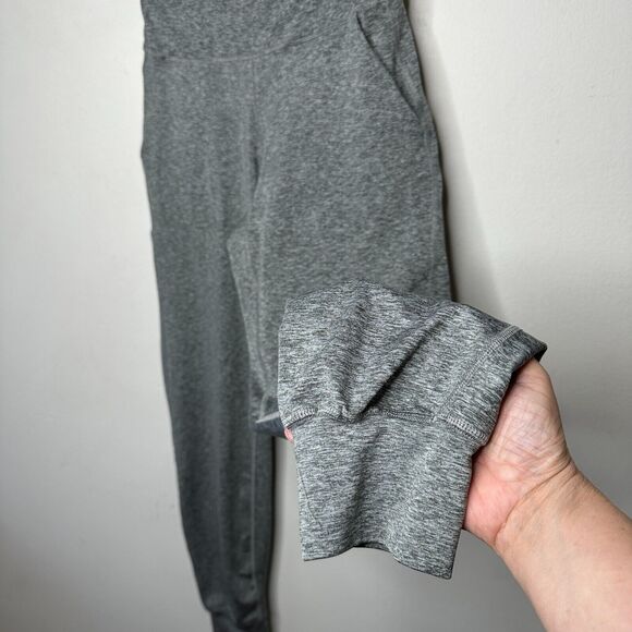 Heathered Gray Harem Fit High Waist ActiveFlex Jogger Pants Side Pockets S - Picture 4 of 16
